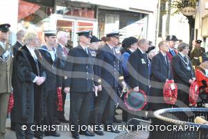 Dignitaries at the war memorial in The Borough of Yeovil on November 11, 2012. Photo 31