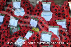 Wreaths at the war memorial in The Borough of Yeovil on November 11, 2012. Photo 45