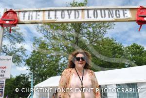 Home Farm Fest Part 4 - June 8, 2014: The third and final day of the Home Farm Fest at Chilthorne Domer. Singer Tammie Lloyd performed at the Avant Garde stage - but is pictured at the aptly named Lloyd Lounge. Photo 14