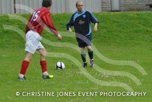 RN Air Command XI v Haxby Lions – May 24, 2014: Action form the annual football match between a RNAS Yeovilton Vets XI and Haxby Lions from York at Langport. Photo 28