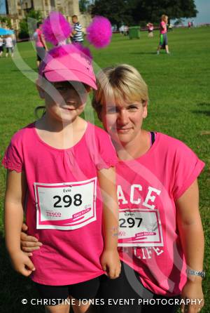 Race for Life Part 1 - June 22, 2014: Around 2,000 ladies took part in the Race for Life for Cancer Research at Sherborne Castle. Photo 8
