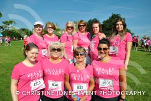 Race for Life Part 1 - June 22, 2014: Around 2,000 ladies took part in the Race for Life for Cancer Research at Sherborne Castle. Photo 15