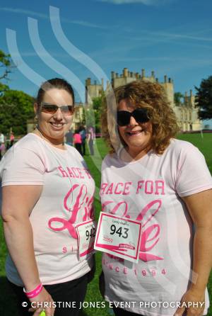 Race for Life Part 1 - June 22, 2014: Around 2,000 ladies took part in the Race for Life for Cancer Research at Sherborne Castle. Photo 16