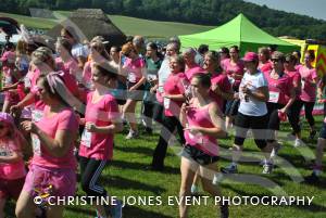 Race for Life Part 3 - June 22, 2014: Around 2,000 ladies took part in the Race for Life for Cancer Research at Sherborne Castle. Photo 12