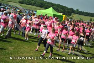 Race for Life Part 3 - June 22, 2014: Around 2,000 ladies took part in the Race for Life for Cancer Research at Sherborne Castle. Photo 7