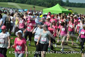 Race for Life Part 3 - June 22, 2014: Around 2,000 ladies took part in the Race for Life for Cancer Research at Sherborne Castle. Photo 14