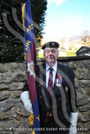 Standard bearer Michael Mandley of the Coldstream Guards Association. Photo 2