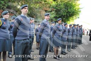 Members of the Ilminster Air Training Corps before the parade to the Minster in Ilminster for the annual Act of Remembrance on November 11, 2012. Photo 3