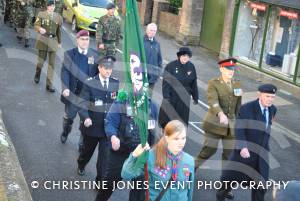 Marching to the Minster in Ilminster for the annual Act of Remembrance on November 11, 2012. Photo 5