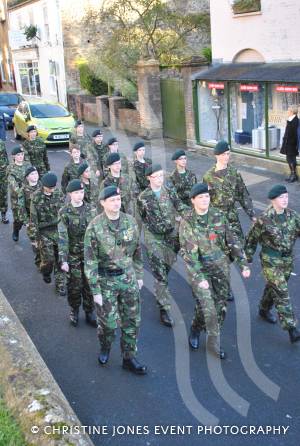 Marching to the Minster in Ilminster for the annual Act of Remembrance on November 11, 2012. Photo 8