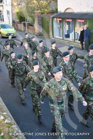 Marching to the Minster in Ilminster for the annual Act of Remembrance on November 11, 2012. Photo 9
