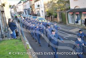 Marching to the Minster in Ilminster for the annual Act of Remembrance on November 11, 2012. Photo 12