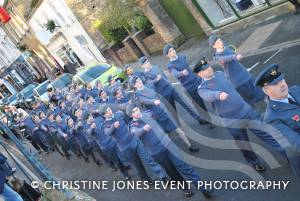 Marching to the Minster in Ilminster for the annual Act of Remembrance on November 11, 2012. Photo 13