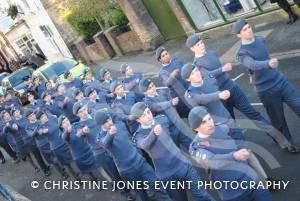 Marching to the Minster in Ilminster for the annual Act of Remembrance on November 11, 2012. Photo 15