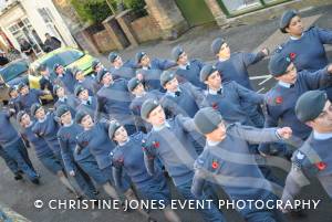 Marching to the Minster in Ilminster for the annual Act of Remembrance on November 11, 2012. Photo 16