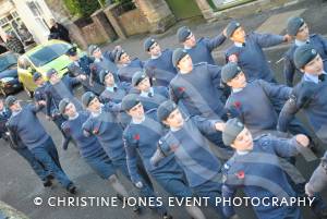 Marching to the Minster in Ilminster for the annual Act of Remembrance on November 11, 2012. Photo 17