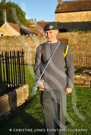 Ft Sgt Ed Heard, of the Ilminster Air Training Corps, at the Minster in Ilminster for the annual Act of Remembrance on November 11, 2012. Photo 27