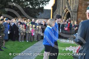 Wreath laying at the Minster in Ilminster for the annual Act of Remembrance on November 11, 2012. Photo 38