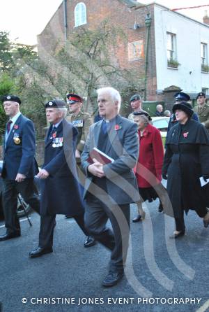 On parade following the annual Act of Remembrance on November 11, 2012, in Ilminster.  Photo 53