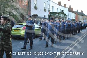 On parade following the annual Act of Remembrance on November 11, 2012, in Ilminster.  Photo 55