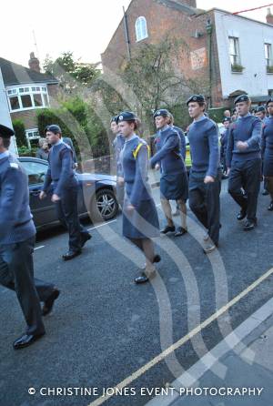 On parade following the annual Act of Remembrance on November 11, 2012, in Ilminster.  Photo 57