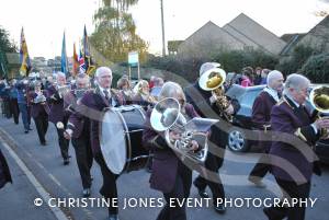 On parade following the annual Act of Remembrance on November 11, 2012, in Ilminster.  Photo 58