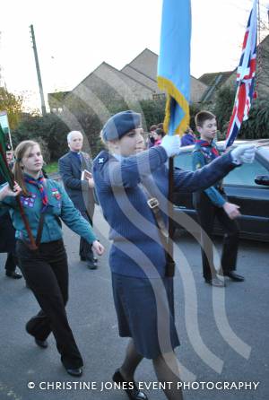 On parade following the annual Act of Remembrance on November 11, 2012, in Ilminster.  Photo 59