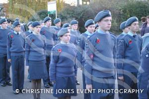 On parade following the annual Act of Remembrance on November 11, 2012, in Ilminster.  Photo 62