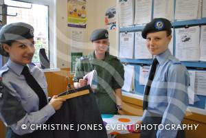 Ilminster Air Training Corps open evening - June 2014: Cadet Zoe Muntz, Corporal Josephine Whitehead and Cadet Ashley Hallett. Photo 2