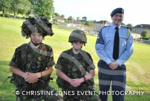 Ilminster Air Training Corps open evening - June 2014: Cadet Warrant Officer Ben Tanner, right, with Corporal Tom Lancaster, left, and Corporal James Cullen. Photo 10