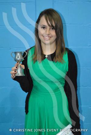 Sophie Harries with the Achievement Cup, donated by the Wyndham Trust, for history. Photo 17