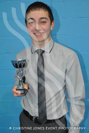 Harrison White with the St James Cup for endeavour in religious studies. Photo 19