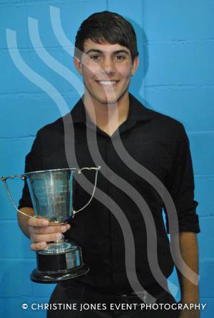 Nicholas Murray with the Wexen Trophy for boys overall sporting achievement. Photo 25