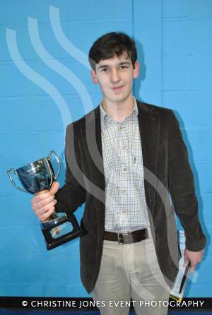 Aaron Clark recieved the Yarlington Housing Group Cup for excellence in enterprise. Photo 26