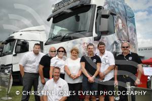 Wessex Truck Show Day 1 - August 2014: The first day of the show on August 9, 2014, was blessed with good weather. Here we see the team from Renault Trucks. Photo 1