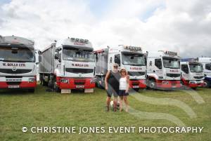 Wessex Truck Show Day 1 - August 2014: The first day of the show on August 9, 2014, was blessed with good weather. John and Teresa Barlett, of W. Rolls Ltd. Photo 15