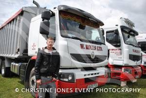 Wessex Truck Show Day 1 - August 2014: The first day of the show on August 9, 2014, was blessed with good weather. Kris Kingshott, of W. Rolls Ltd. Photo 16