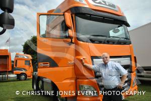 Wessex Truck Show Day 1 - August 2014: The first day of the show on August 9, 2014, was blessed with good weather. Ivan Down, of Crewkenre, from Taunton DAF. Photo 20
