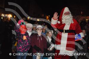 Ilminster Victorian Evening and Xmas Lights 2012: Father Christmas and friends. Photo 3