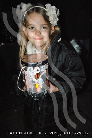 Ilminster Victorian Evening and Xmas Lights 2012: Lily Broom and her lantern. Photo 6