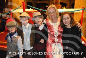 Ilminster Victorian Evening and Xmas Lights 2012: Helen Tremlett, of Piccolo di Piazza, Ilminster, and children. Photo 12