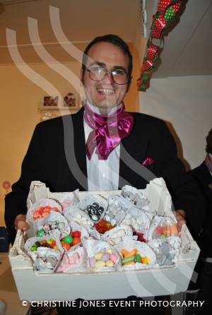 Ilminster Victorian Evening and Xmas Lights 2012: Toby Osborn at Sweet Surprise. Photo 15