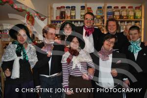Ilminster Victorian Evening and Xmas Lights 2012: The Sweet Surprise crew. Photo 16