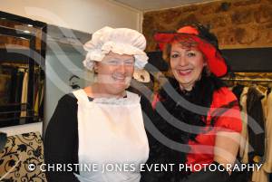 Ilminster Victorian Evening and Xmas Lights 2012: Kay Stables and Sue Scott at Bellisimo in Ilminster. Photo 22