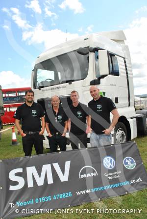 Wessex Truck Show Day 2 - August 2014: Members of show sponsors SMV Commercials Ltd on day two of the Wessex Truck Show on August 10, 2014. Photo 13