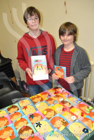 Xmas Shopping Night at Stanchester - Nov 29, 2012: Manning a stall are brothers Jacob and Elmo Moran. Photo 2