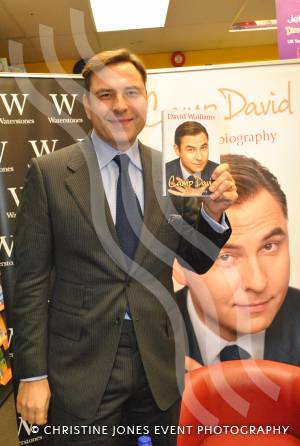 David Walliams poses for photos for the Yeovil Press at Waterstone's in Yeovil on December 1, 2012. Photo 4