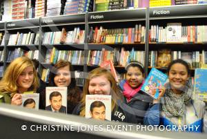 Fans at Waterstone's in Yeovil on December 1, 2012, wait to meet David Walliams. Photo 8