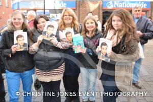 Fans at Waterstone's in Yeovil on December 1, 2012, wait to meet David Walliams. Photo 10