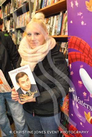 At the head of her queue to meet David Walliams at Waterstone's in Yeovil on December 1, 2012, was Lucy Greenhalgh. Photo 1